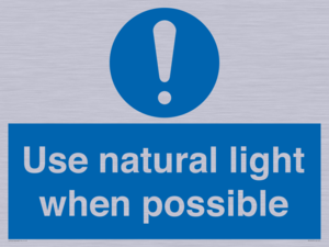 Use natural light when possible